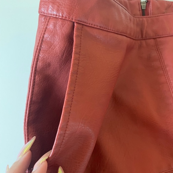 Vegan Leather Mini Skirt - Picture 3 of 4
